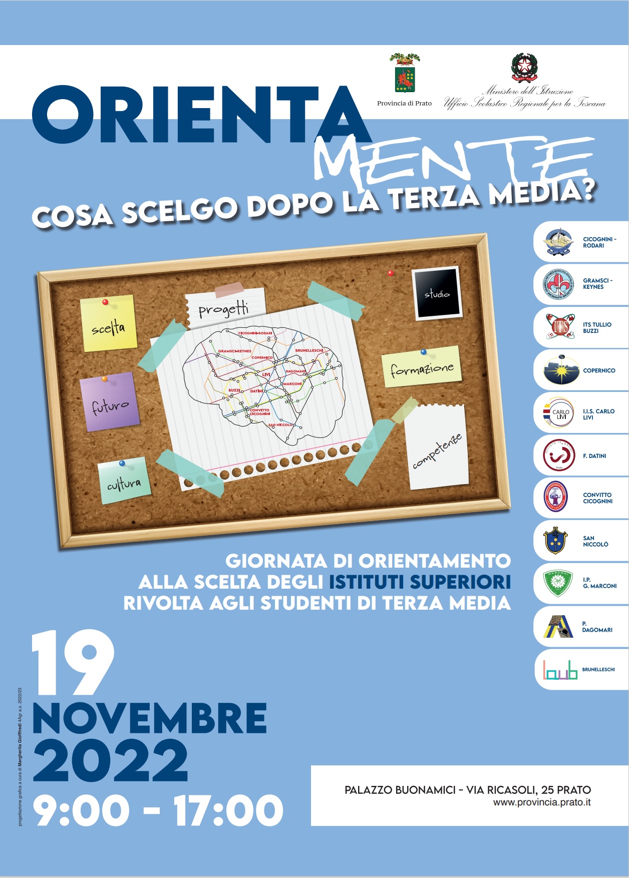 Orientamente, cosa scelgo dopo la terza media? Giornata di orientamento alla scelta degli istituti superiori rivolta agli studenti di terza media. 19 Novembre 2022 9:00-17:00