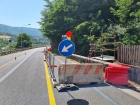 Lavori consolidamento ponte Comune di Vaiano SR 32