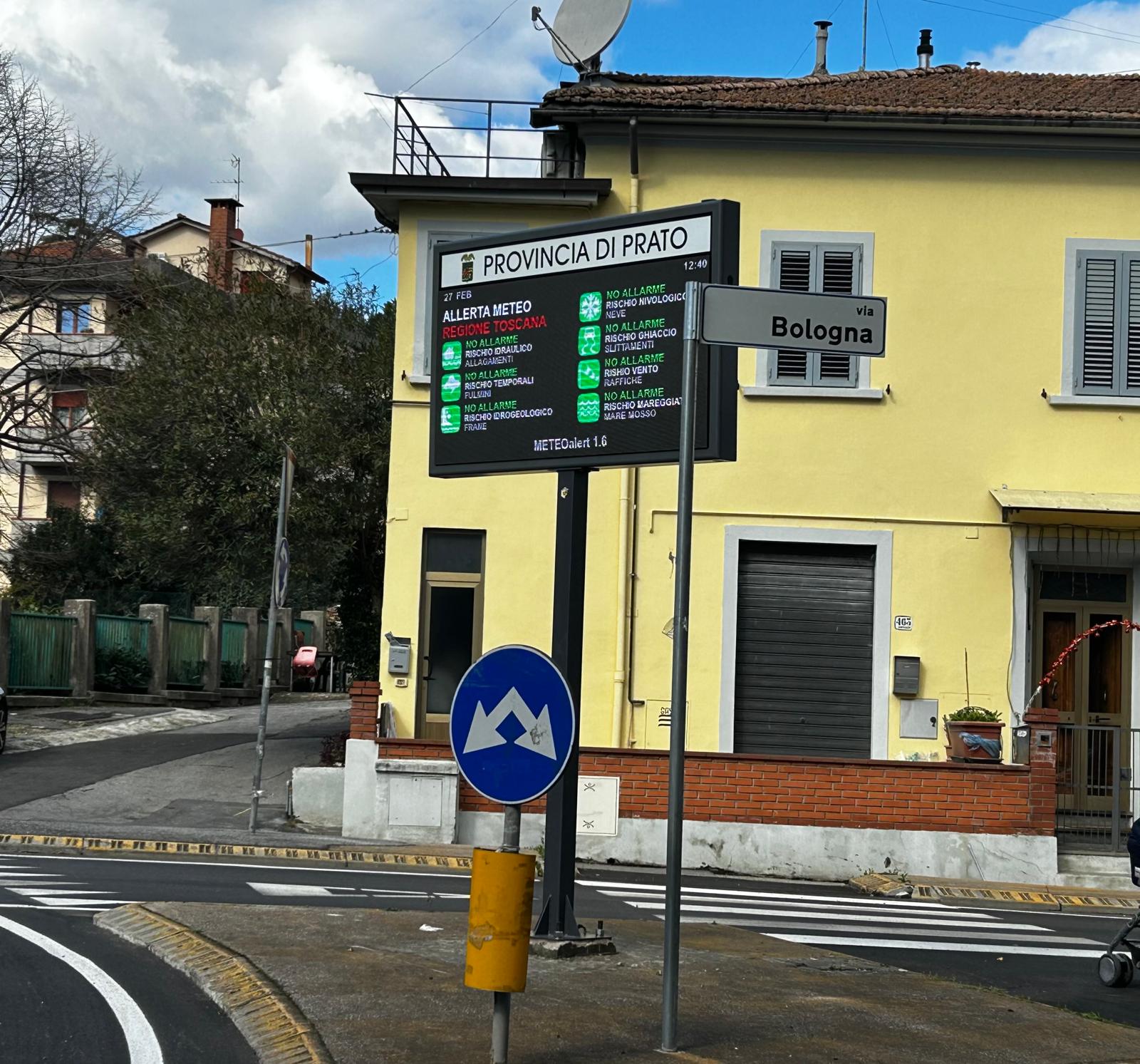 Installazione di pannelli informativi lungo  ....