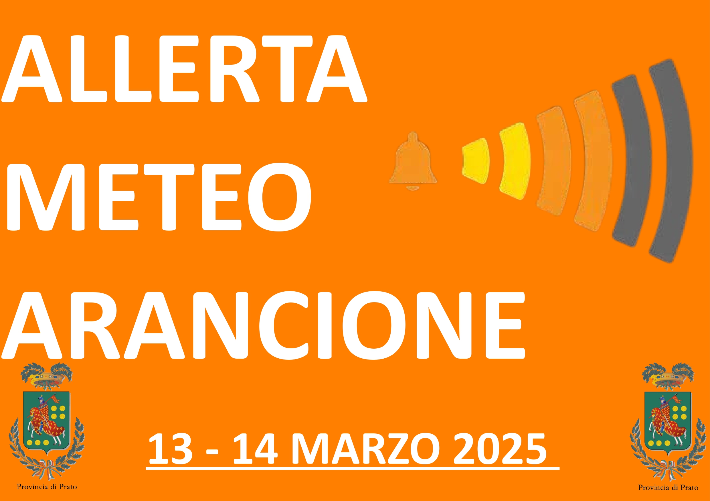 ALLERTA ARANCIONE 13 - 14 MARZO 2025