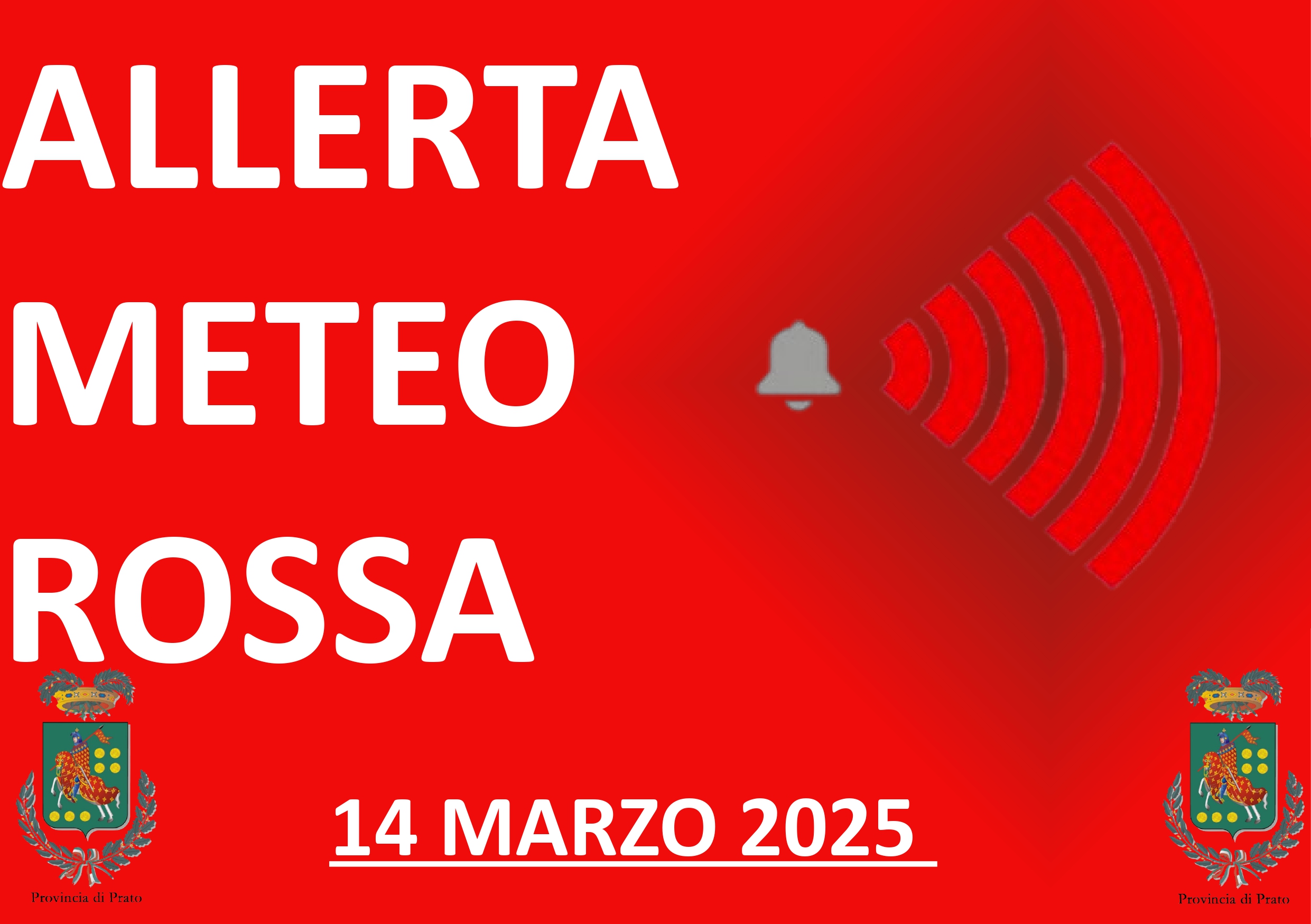 ALLERTA ROSSA 14 - 15 MARZO 2025