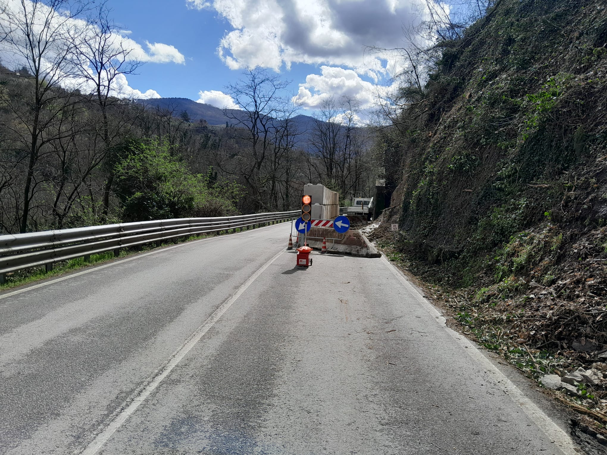 Frane sr 325, la Provincia posiziona un semaforo  ....