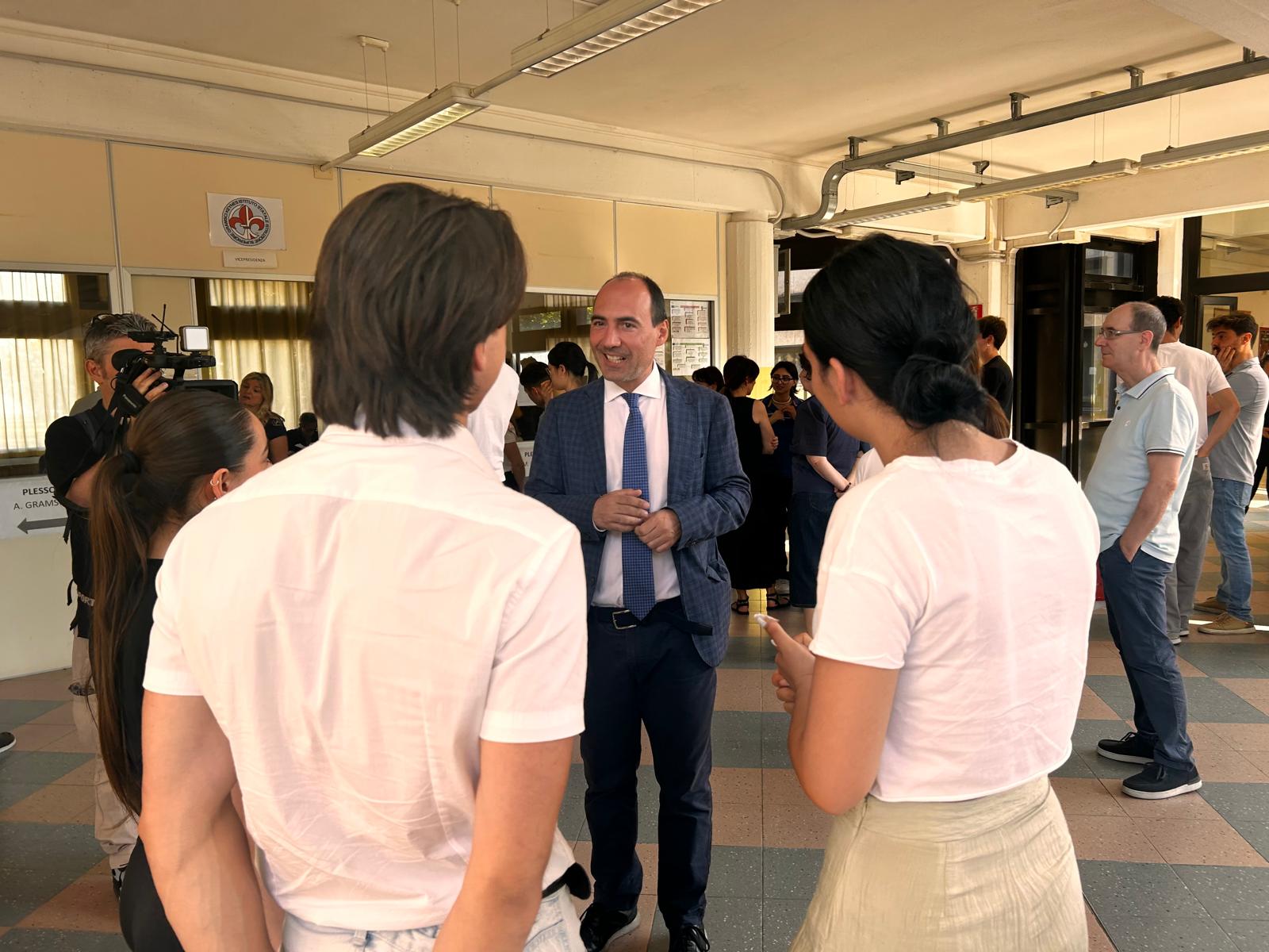 La visita del presidente della Provincia  ....