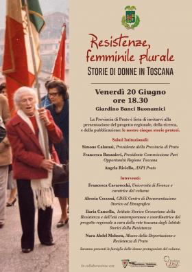 locandina libro Resistenze, femminile plurale 