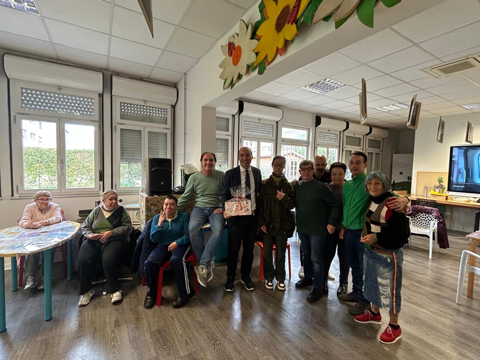 Il presidente Calamai in visita alla cooperativa  ....